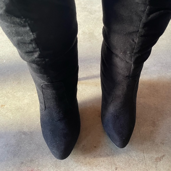 Cathy Jeans below knee long heeled boots - Picture 3 of 7